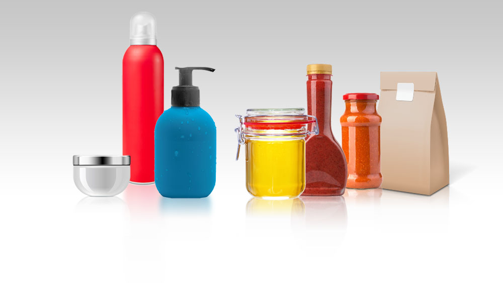 Aufkleber für Glas, Dosen, Tiegel und Verpackungen