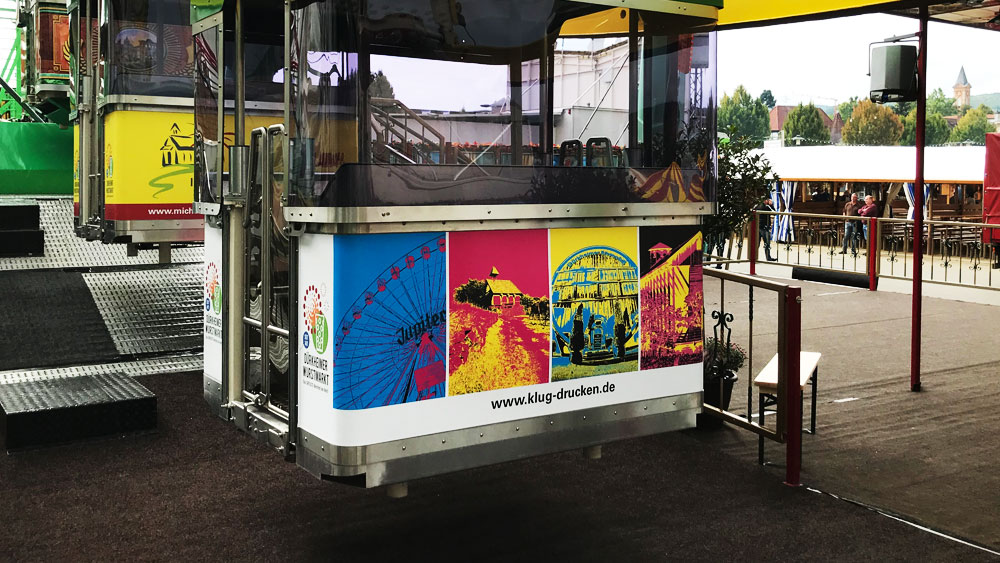 XXL Aufkleber für Riesenradgondel