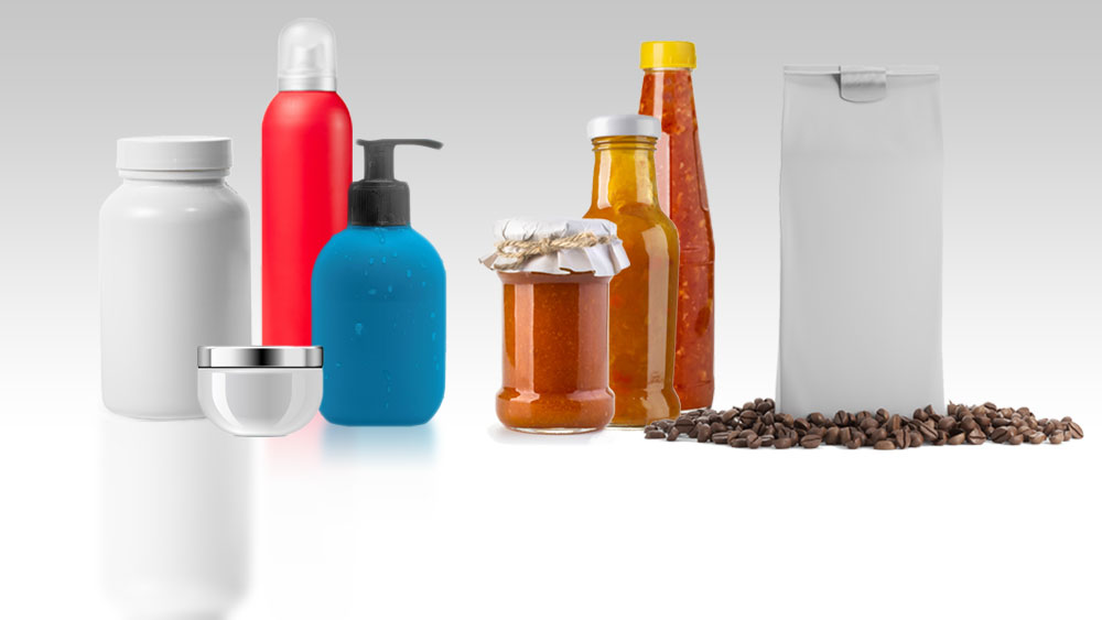 Aufkleber für Glas, Dosen, Tiegel und Verpackungen