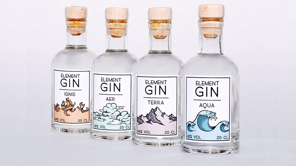 Gin Etiketten in Kleinauflagen